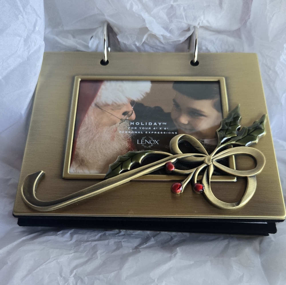 NWB, Lenox Gold Holiday Photo Frame